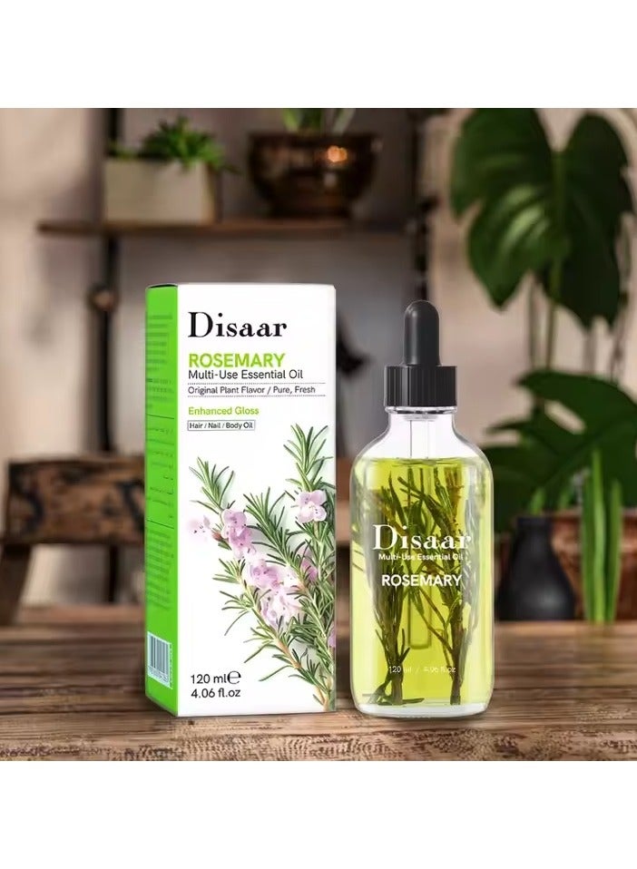 ديسار زيت روزماري العطري متعدد الاستخدامات من ديسار 120 مل، يمنع تساقط الشعر ويصلح تلف البشرة ويرطب الجسم والعناية بالشعر للنساء. - Image 2