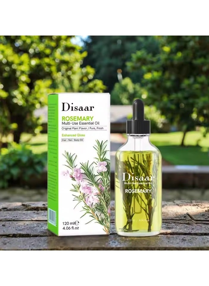 ديسار زيت روزماري العطري متعدد الاستخدامات من ديسار 120 مل، يمنع تساقط الشعر ويصلح تلف البشرة ويرطب الجسم والعناية بالشعر للنساء. - Image 3