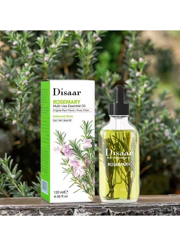 ديسار زيت روزماري العطري متعدد الاستخدامات من ديسار 120 مل، يمنع تساقط الشعر ويصلح تلف البشرة ويرطب الجسم والعناية بالشعر للنساء. - Image 5