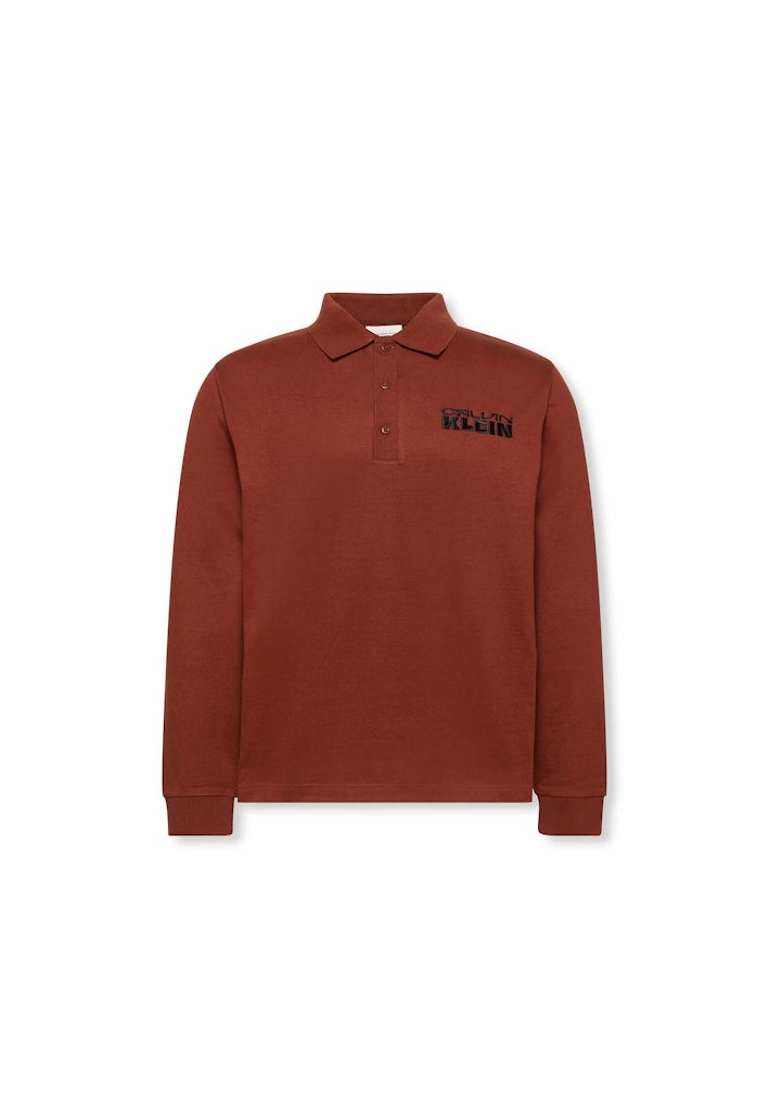 Heavy Jersey Long Sleeve Polo Shirt