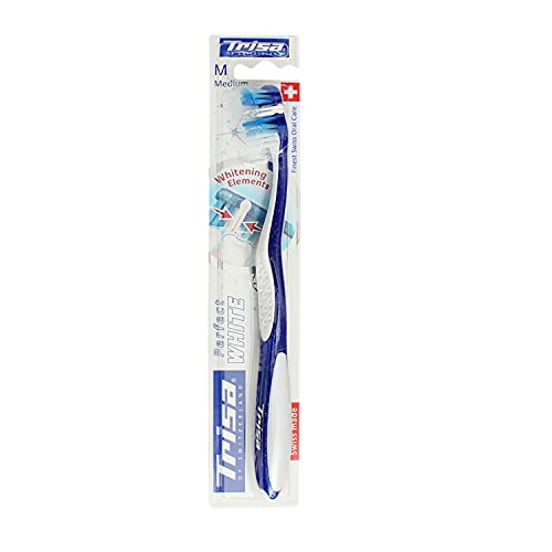 Trisa Perfect White Medium Toothbrush (Assorted Color) - Image 3
