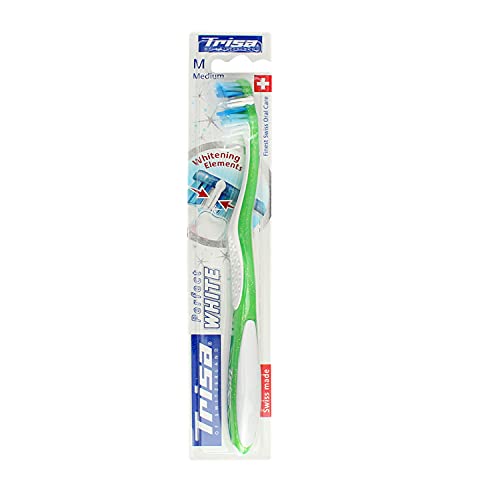 Trisa Perfect White Medium Toothbrush (Assorted Color) - Image 2