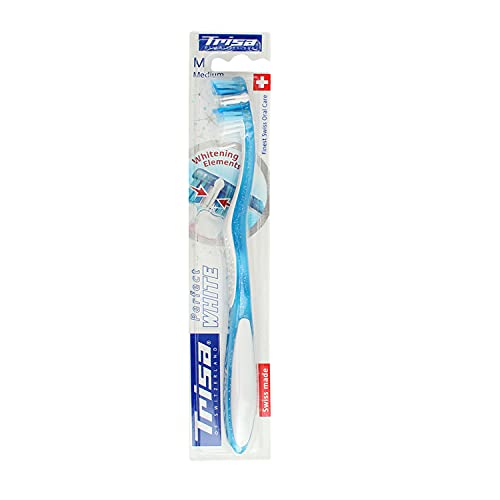 Trisa Perfect White Medium Toothbrush (Assorted Color) - Image 1
