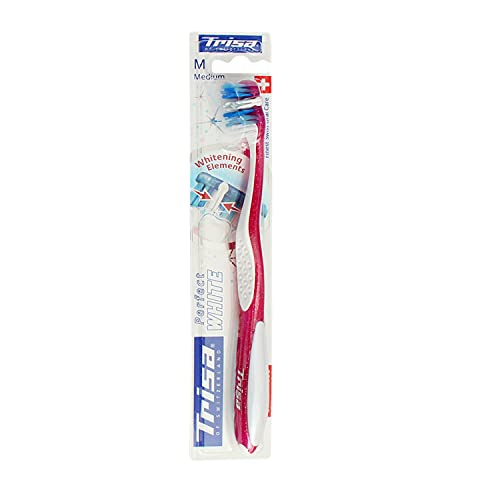 Trisa Perfect White Medium Toothbrush (Assorted Color) - Image 4
