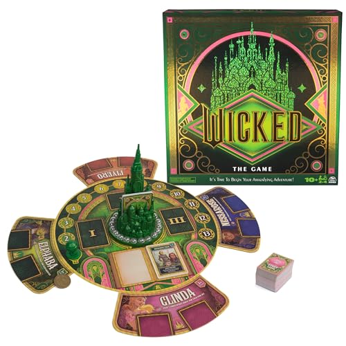 Spin Master Games Wicked The Game an Original Concept Based on the New Movie Wicked Begin Your Amazafying Adventure with Glinda Elphaba Easter Gift 24 Players for Ages 10 Up - Image 1