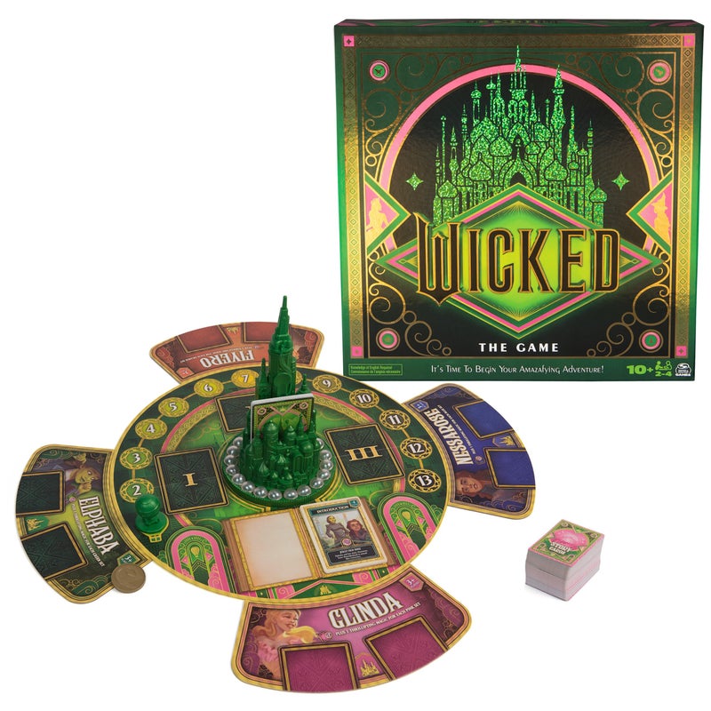 Spin Master Games Wicked The Game an Original Concept Based on the New Movie Wicked Begin Your Amazafying Adventure with Glinda Elphaba Easter Gift 24 Players for Ages 10 Up - Image 2