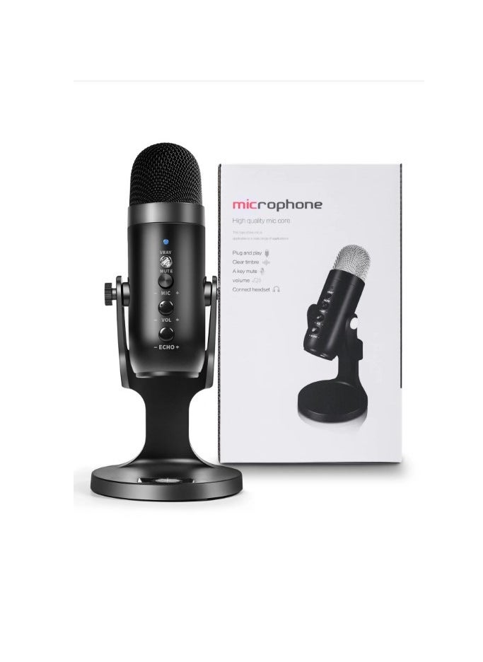 Generic - USB Microphone Professional Condenser Mic For PC Computer Laptop Recording Studio Singing Game Streaming Mikrofon Live Broadcast - Image 1