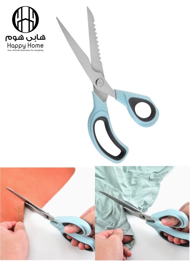 هابي هوم مقص خياطة من الفولاذ المقاوم للصدأ مقص قماش منزلي مقص حرفي  - Image 1