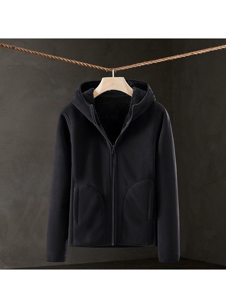 Loquat Comfortable Solid Color Outerwear That Can Be Worn On Both Sides 