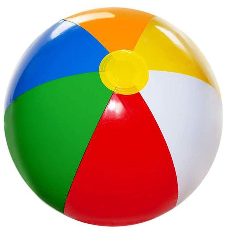 4Es Novelty 16 Inch Inflatable Beach Balls Bulk 24 Pack Birthday Pool Party Favors for Kids Summer Goodie Bags Stuffers Toys End of Year Student GIFS