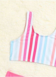 Shein Baby Girl Striped Bikini Swimsuit -size 18-24 M  - Image 4