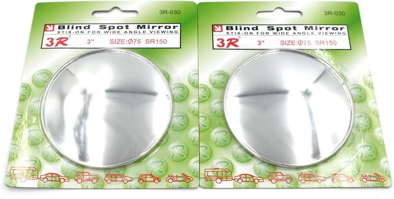AutoE 2 PCS Wide Angle Convex Blind Spot Mirrors