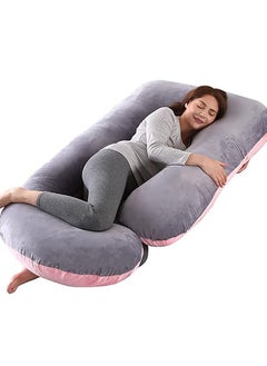مولودي وسادة حمل على شكل حرف U وسادة دعم الأمومة لكامل الجسم (62 بوصة × 28 بوصة)  - Image 1