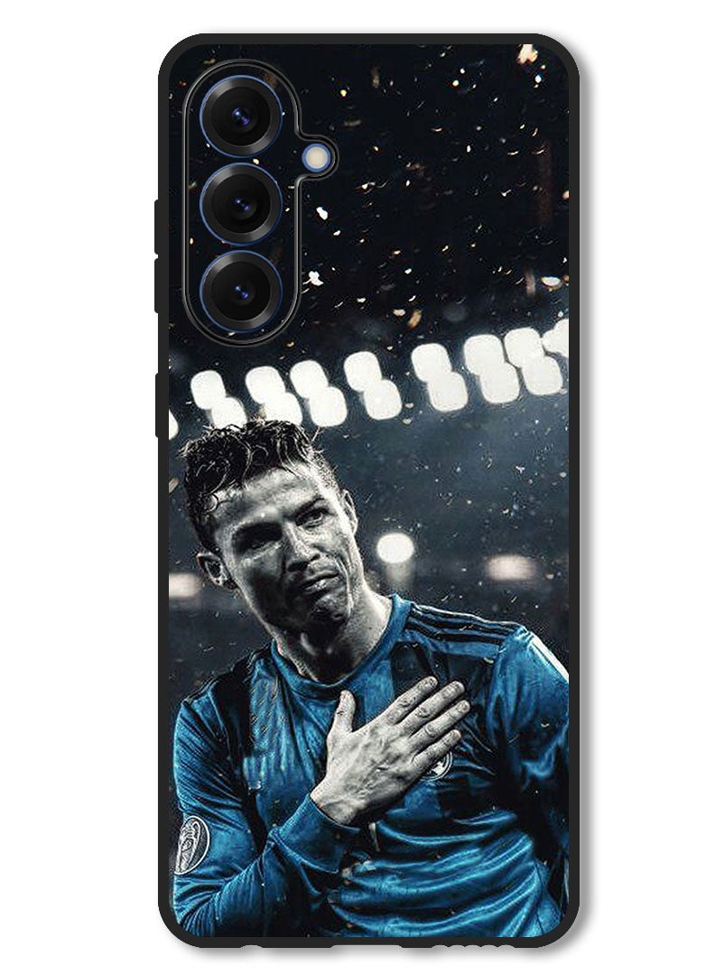 Theodor Case Compatible with Samsung Galaxy A36 Protection Shockproof Bumper Cover Ronaldo Thanking - Image 1