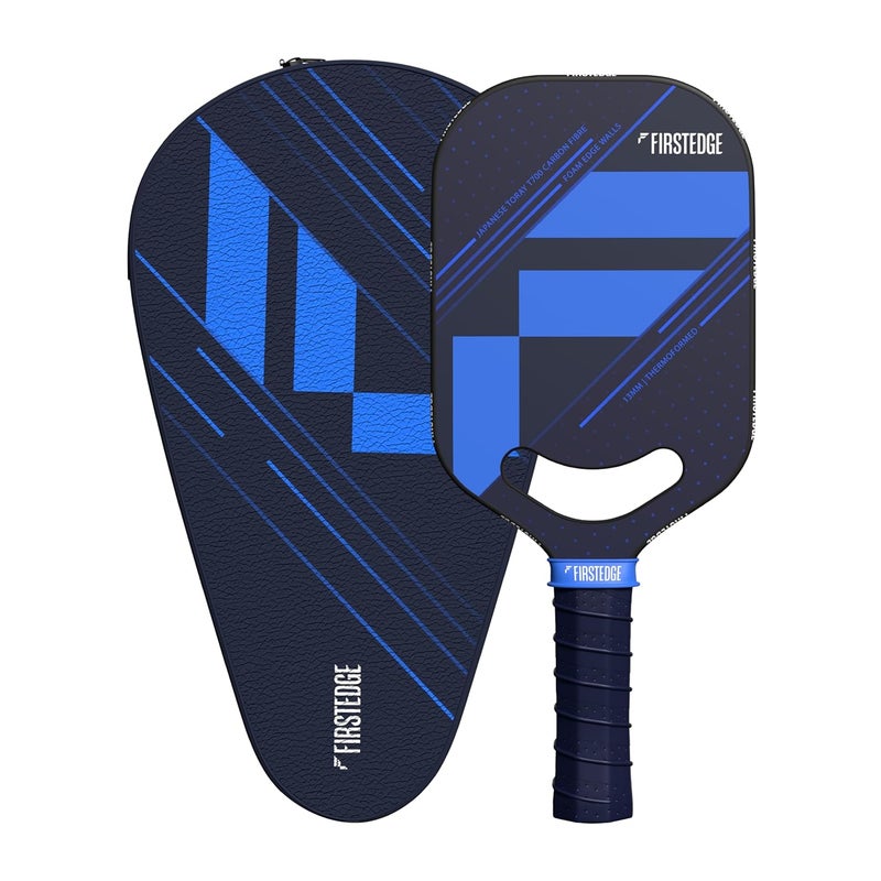 FIRSTEDGE AeroFusion Japanese Toray T700 Carbon Fibre Edgeless Pickleball Racket | Thermoformed | Pickleball Paddle Cover Included - Image 1