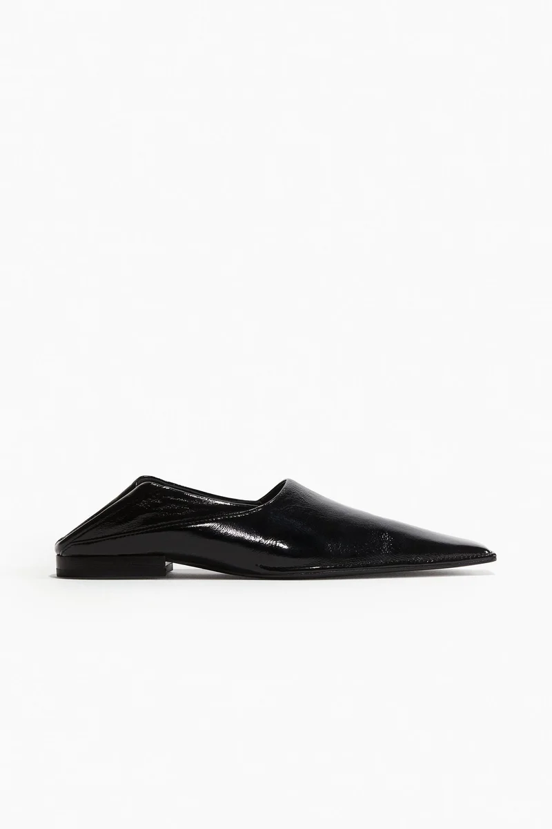 H&M Square-toe leather loafers