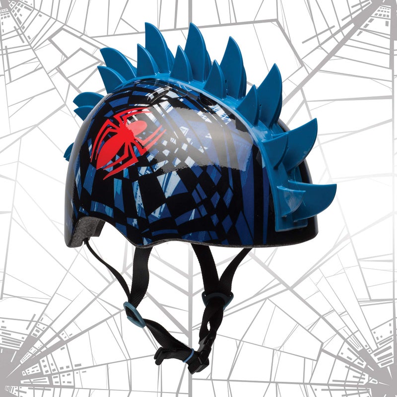 BELL Disney Marvel Spider-Man Mowhawk Web Shatter 3D Child Bike Helmet, Child (5-8 yrs.) - Image 2