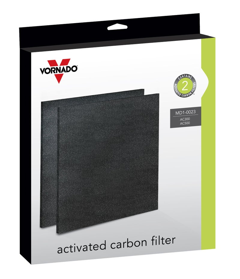 Vornado MD1-0023 Replacement Carbon Filters (2-Pack),Black - Image 1