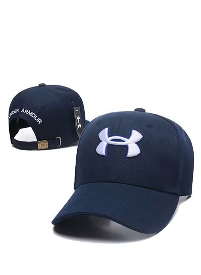 UA Navy Blue UA Logo Sports Curved - Brim Cap