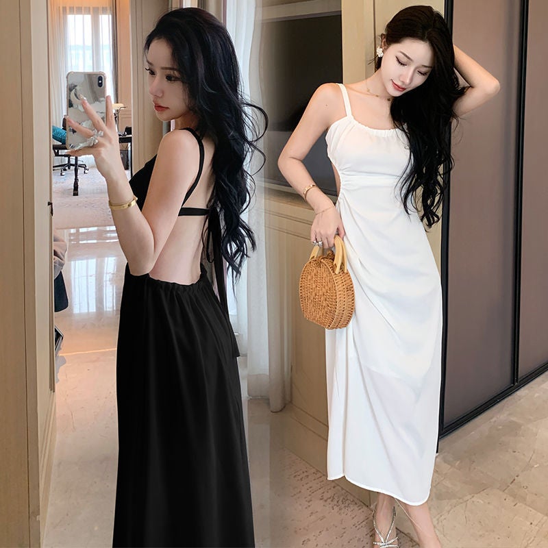 Black Beach Vacation Dress for Women - Image 3