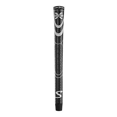 Super Stroke SuperStroke Cross Comfort Golf Club Grip, Black/Gray (Standard) | Soft & Tacky Polyurethane That Boosts Traction | X-Style Surface & Non-Slip - Image 1