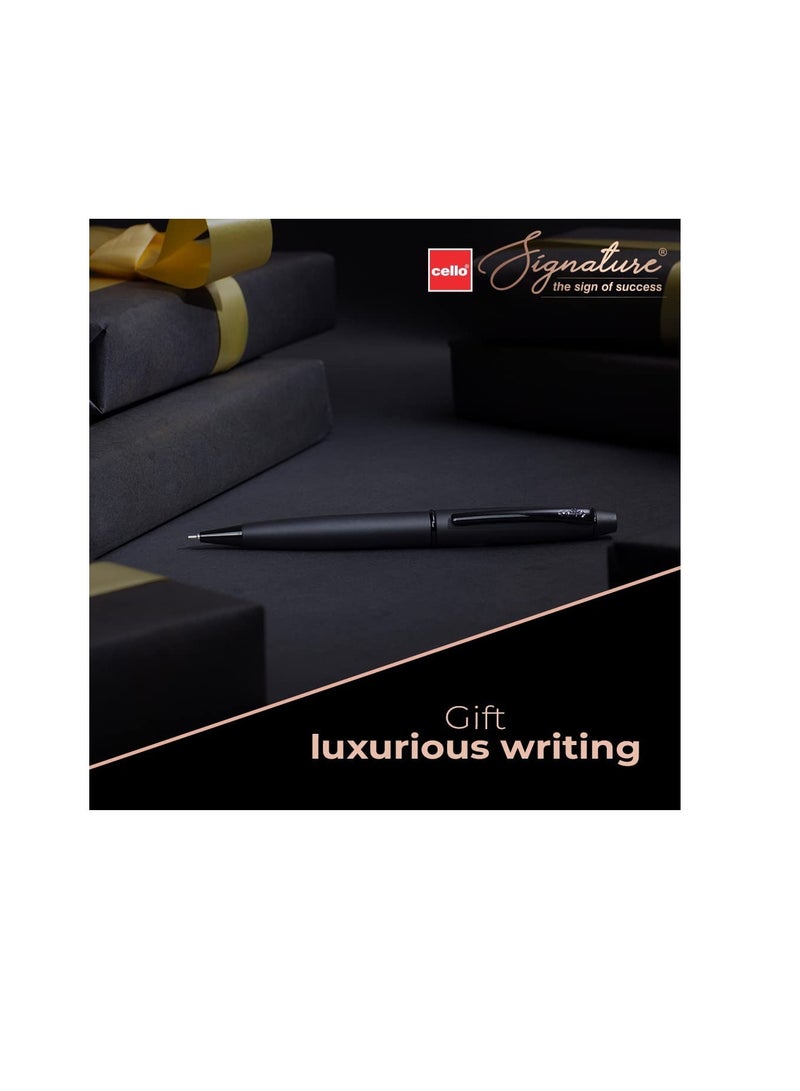 Cello Cello Signature Carbon Ball Pen Blue Pack of 1 - Image 4
