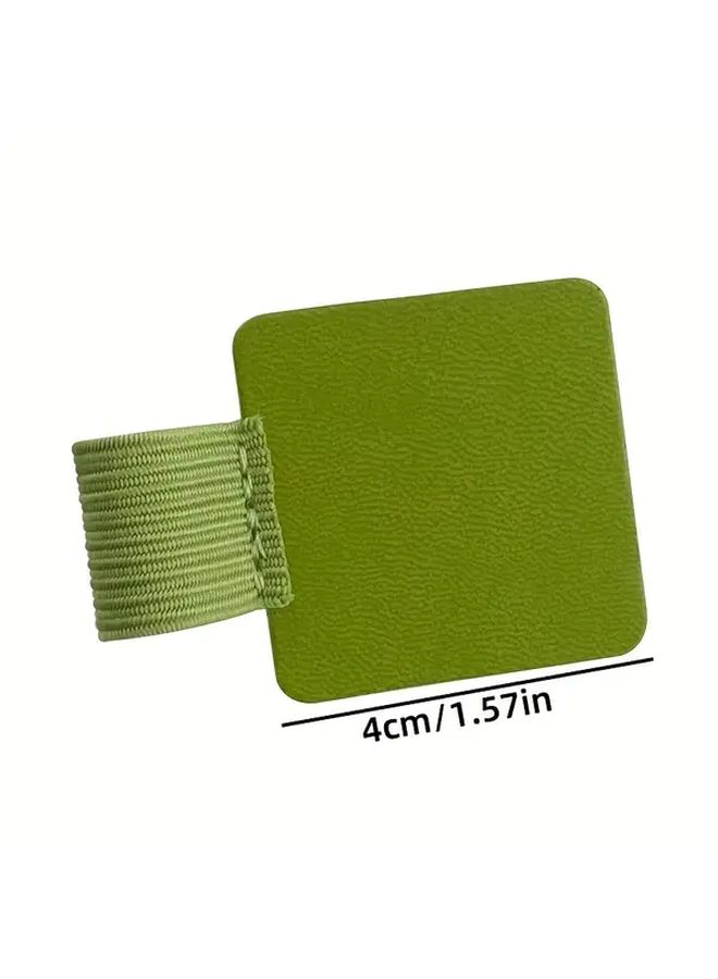 Coffee Brown Self Adhesive Elastic Pen Holder for Books Touch Screens Office - Image 2