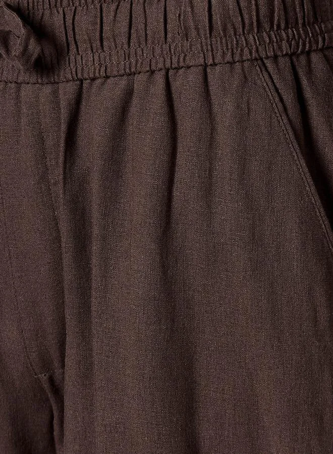 Splash FAV Men Straight Fit Linen Blend Trousers