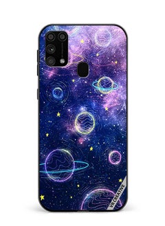 VR CREATIVE Protective Case Cover For Samsung Galaxy M31/M31 Prime Galaxy Design Multicolour  - Image 1