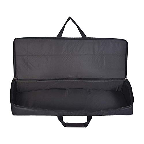 STANDZO Polyester Keyboard Bag Case Cover for Casio Sa-50, Sa-51 Mini Keyboards with Front Pocket - Black - Image 2