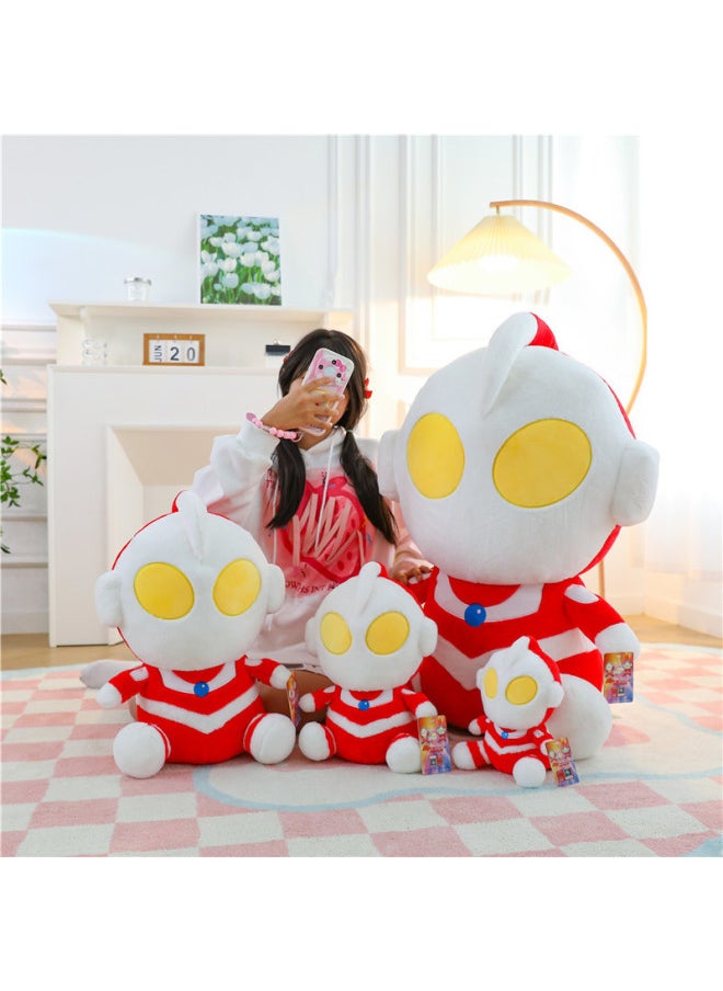 Generic - Super Soft Doll Plush Toy Winter Boys' Ragdoll Ultraman Sleeping Pillow Children Doll Bed-Specifications:Original Ultraman 45cm-Color:Red - Image 1