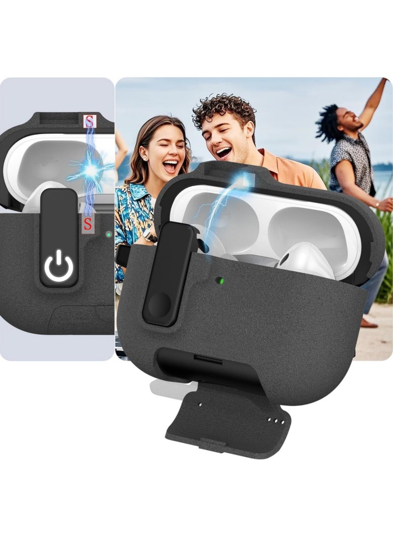 Aookay Modern Lock Case for Airpods Pro 3 Cover, Mil-Rugged Protection with Secure Lock for Apple Airpods 3nd Generation Case (Grey) - Image 4
