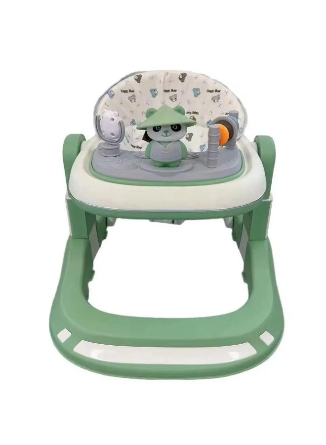 Baby walker with flexible wheels and a padded seat suitable for home and nursery - Image 1