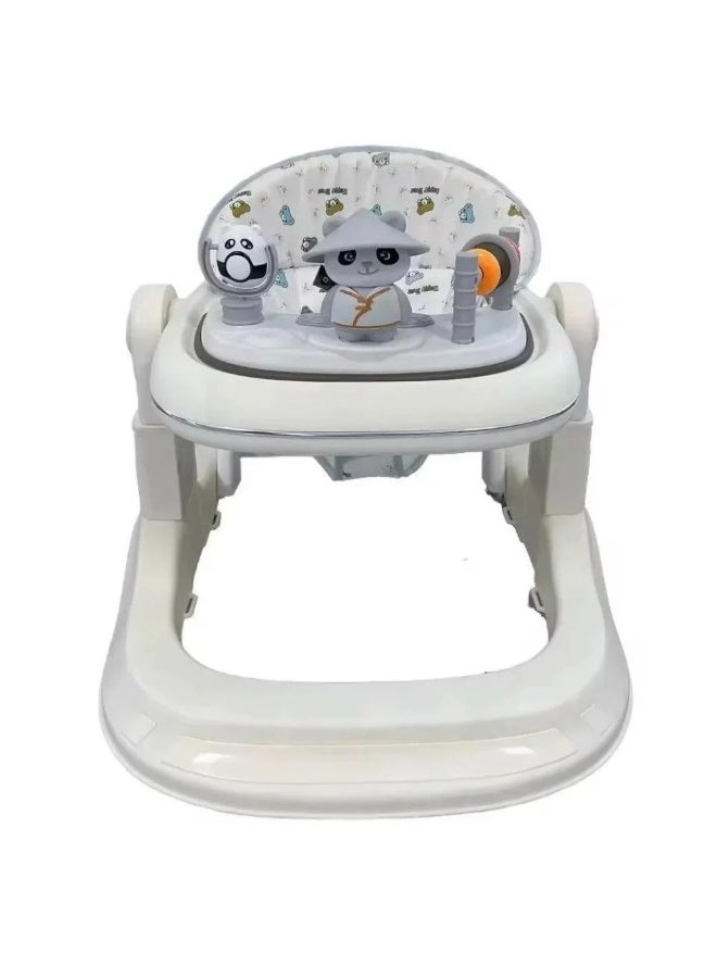 Baby walker with flexible wheels and a padded seat suitable for home and nursery - Image 2