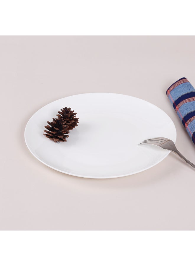 Sky Top Ceramic Plate, Bone China Western-style Plate, Large Steak Plate, Dumpling Plate, For Home And Hotel Use, Pure White, 10 Inches, Moonlight Shape - Image 5