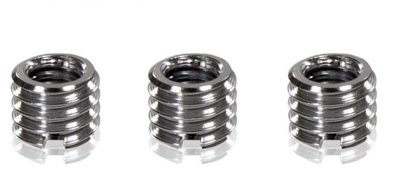 Hanumex Heavy Duty Metal Tripod Screw Adapter Converter, 1/4 Inch to 3/8 Inch and 3/8 Inch to 1/4 Inch Reducer Bushing Set for Tripods, Monopods, Ball Heads and Video Lights, Pack of 4 - Image 1