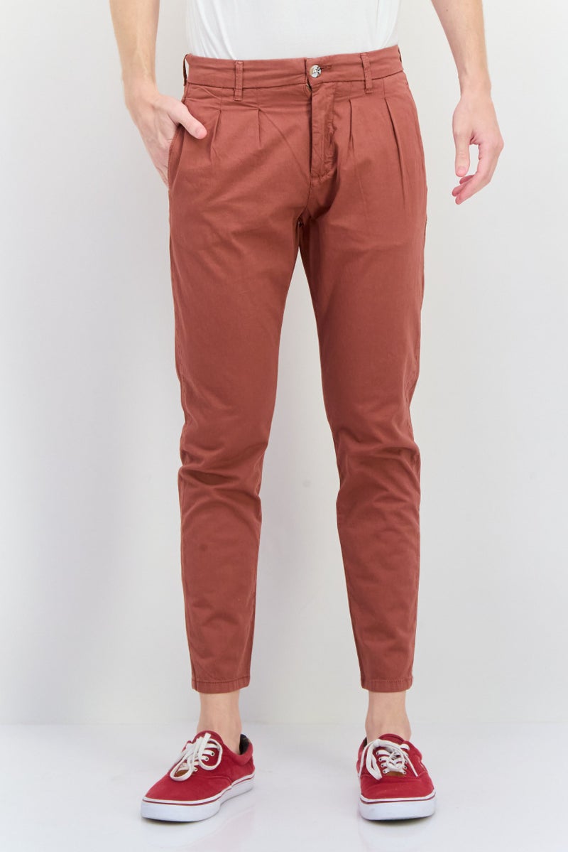 Sorbino سروال تشينو عادي للرجال، بني - Image 1