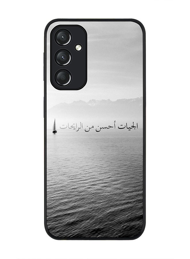 Stylizedd Rugged Black edge case for Samsung Galaxy A05s, Slim fit Soft Case Flexible Anti Drop TPU Gel Thin Cover- The Future Is Better - Image 1