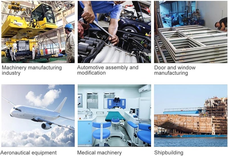 مجموعة أدوات مسدس برشام هوائي هيدروليكي مع 5 ماندريل مقاس 32 بوصة، 3 ماندريل مقاس 16 بوصة، 1 ماندريل مقاس 8 بوصة، 3 ماندريل مقاس 32 بوصة - Image 4