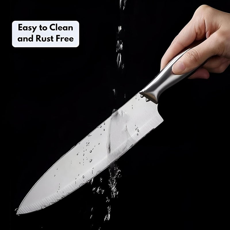 Professional Kitchen Knife, Premium Stainless Steel Blade, Ergonomic Handle Design for Precise Food Preparation, Large Size - Image 4