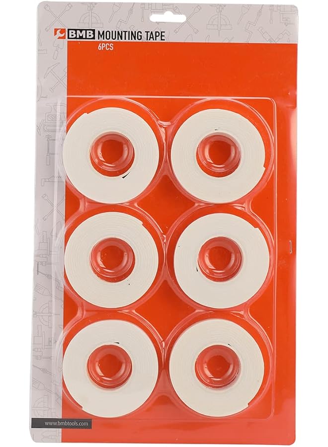 BMB tools Double Sided Tape 6 Pieces For Scrapbooking Card Making Fastening Decorations And Crafting - Image 1