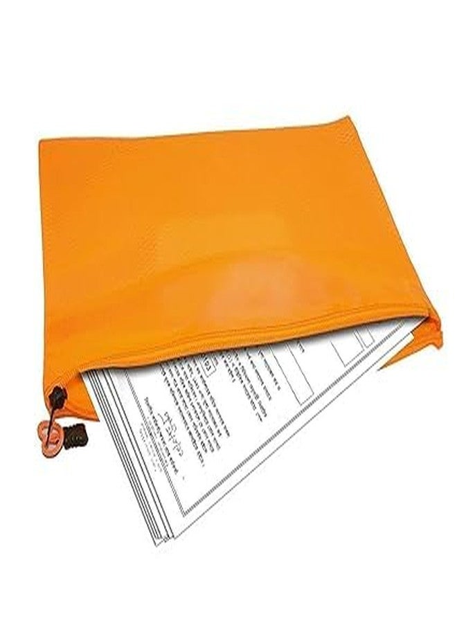 TechNart Waterproof Zipper Pouches Document Holder/Pen Pencil Case/Stationery Storage Bags/Cosmetic Pouch/Travel Organizer (24cm X 16cm) Multicolour (5 Pack) - Image 2