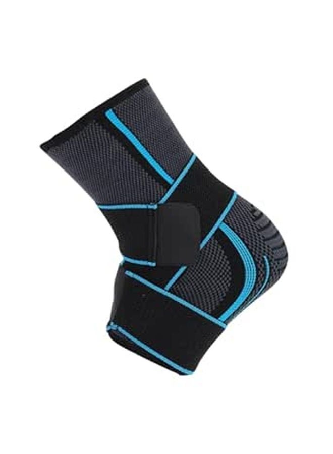 Lightweight Nylon Ankle Support Brace Compression Sleeve for Basketball Injury Prevention Blue - Image 1