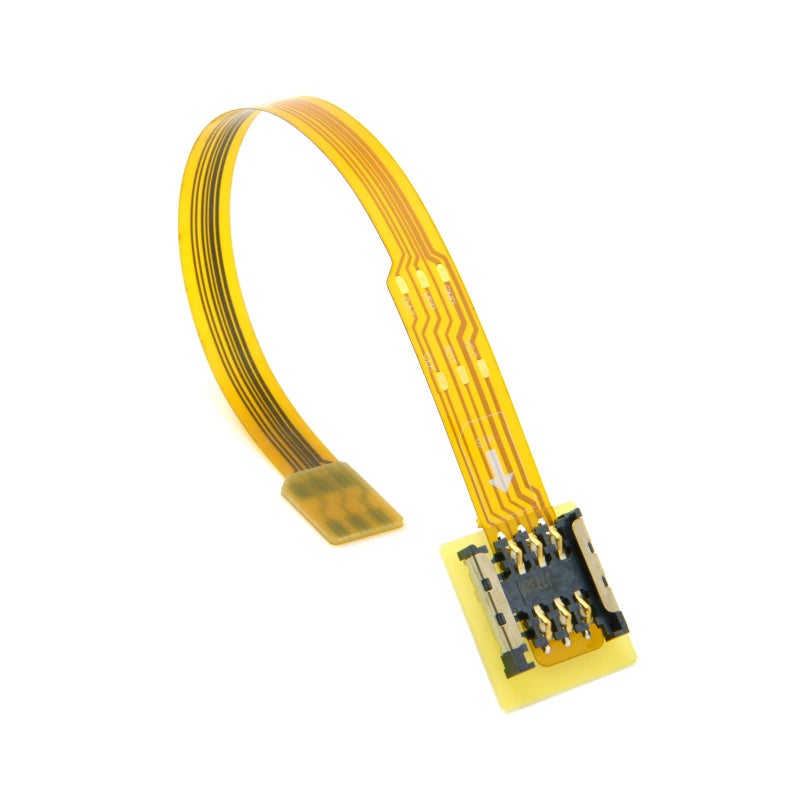 chenyang Micro SIM Card to Nano SIM Kit Male to Female Extension Soft Flat FPC Cable Extender 10cm - Image 2
