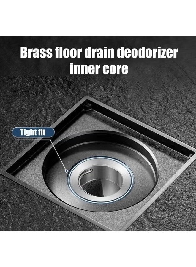 Anti Odor Floor Drain Plug, 2 Pcs Anti-Clogging Floor Drain Core, Toilet Floor Drain Deodorizing Core Tub Drain Stopper, Backflow Preventer Sewer Core Floor Strainers Plug for Bathroom - Image 3