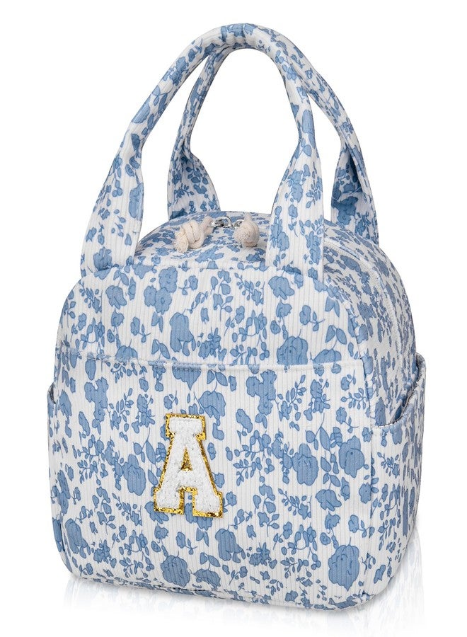Gosect Insulated Lunch Bag for Women (BlueWhite A) - Image 1