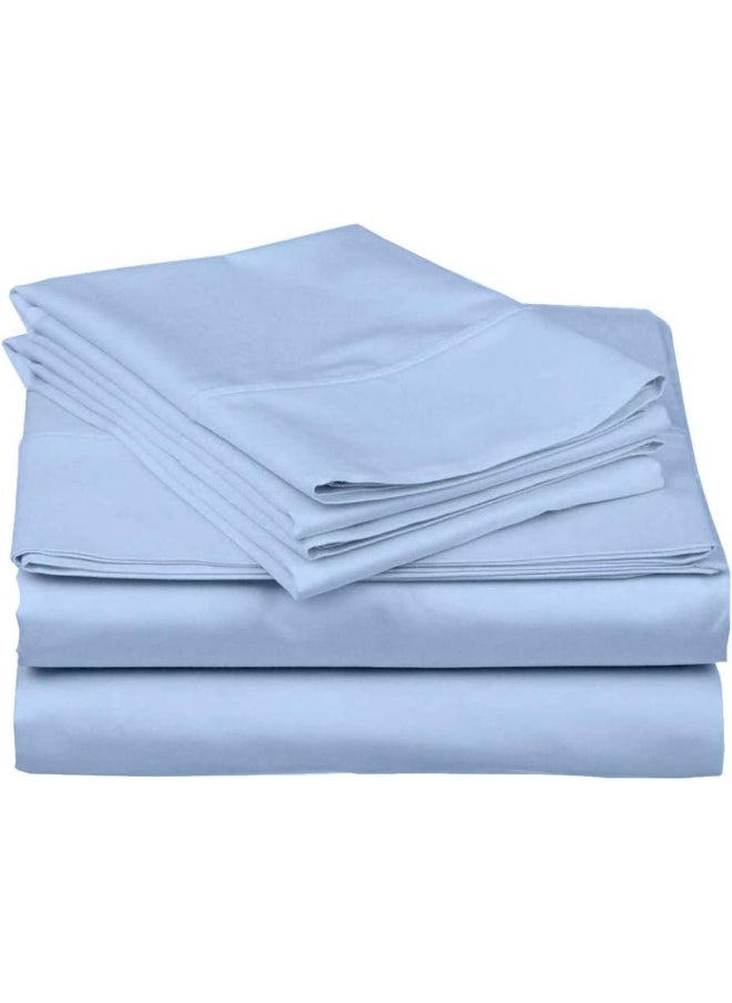 Cottingon - Cottingon 22 INCH DEEP Pocket Sheet Set King Blue - Image 1