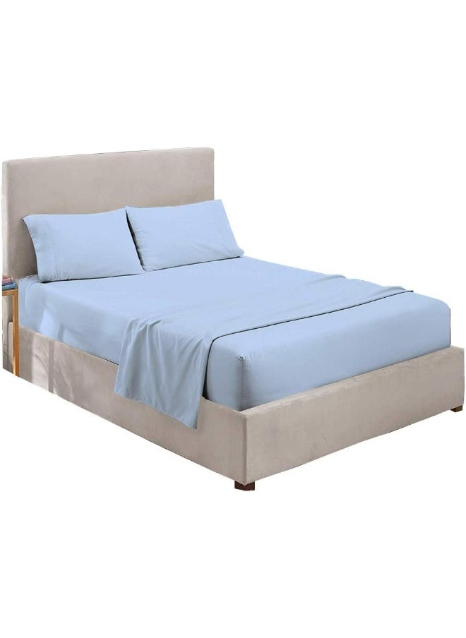 Cottingon - Cottingon 22 INCH DEEP Pocket Sheet Set King Blue - Image 1