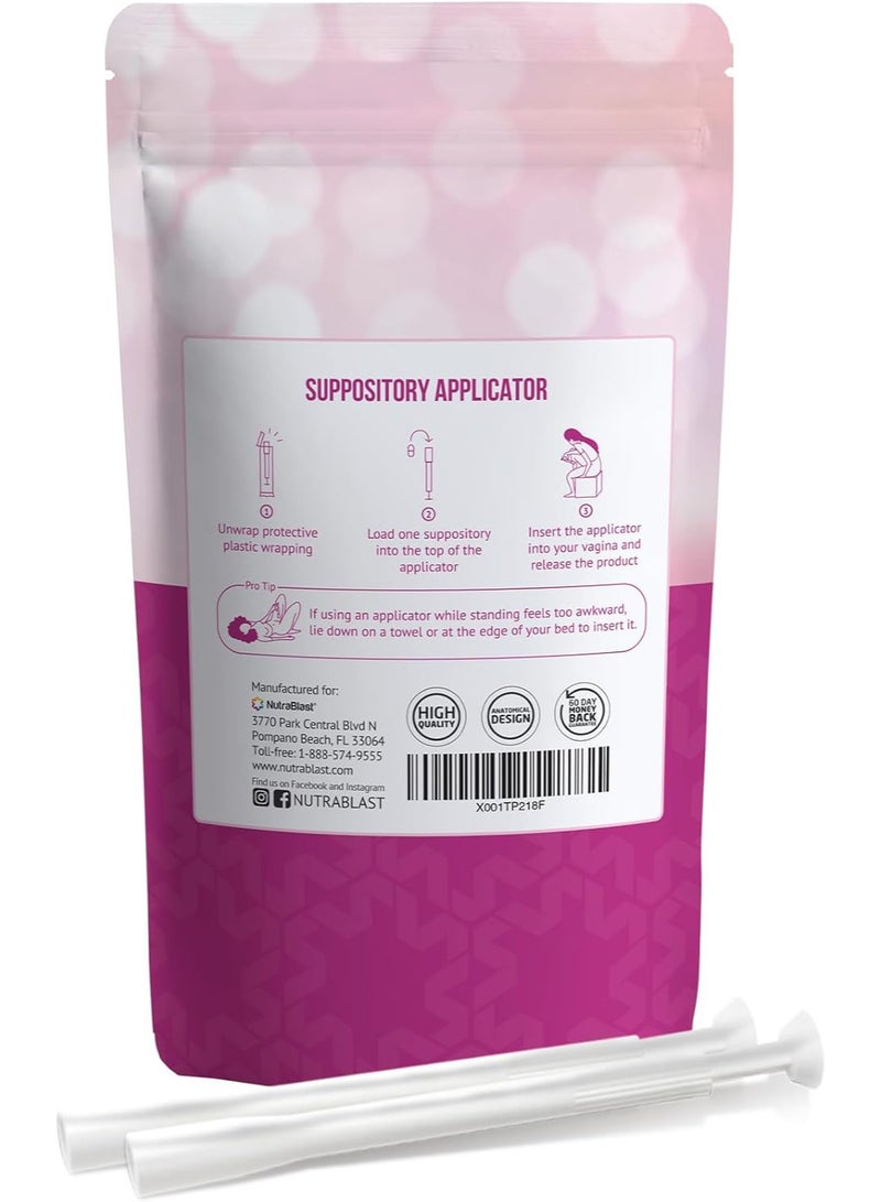 NutraBlast Disposable Suppository Applicators (15-Pack) - Fits Most Brands, Pills, Tablets and Suppositories - Individually Wrapped - Image 2