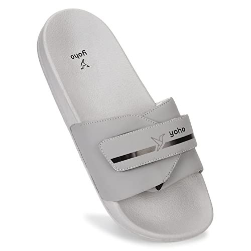 YOHO Drystep slides for men | Water-friendly | Super flexible | adjustable strap | Skin friendly | lightweight and Comfortable stylish sliders slipper for mens - Image 1